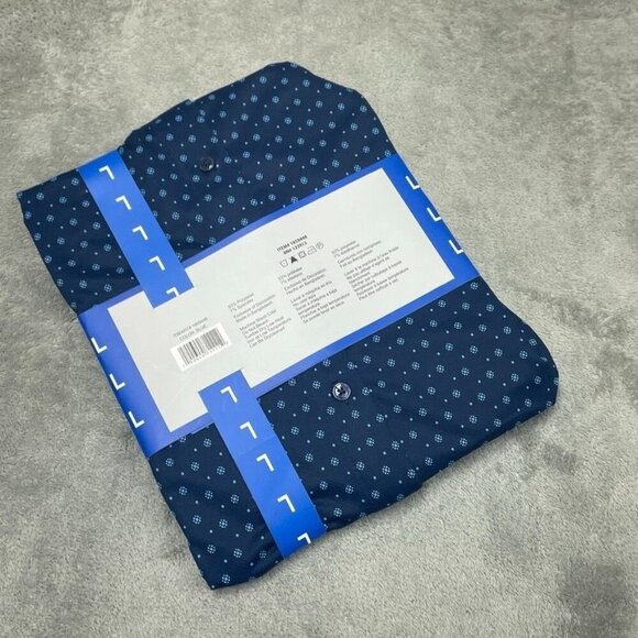 Jachs New York Mens Blue Short Sleeved Shirt Size L Lightweight 6822 - Picture 6 of 6